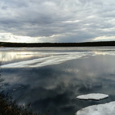 Lake Luosu gets free of its ice cover