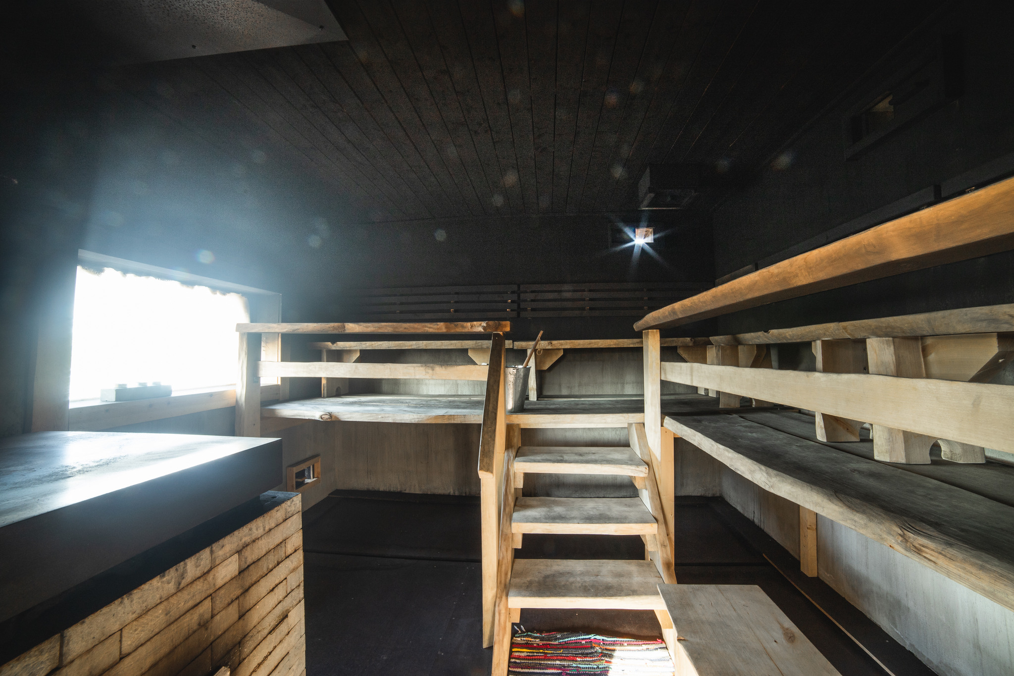 Our smoke sauna is ready to welcome the sauna quests.