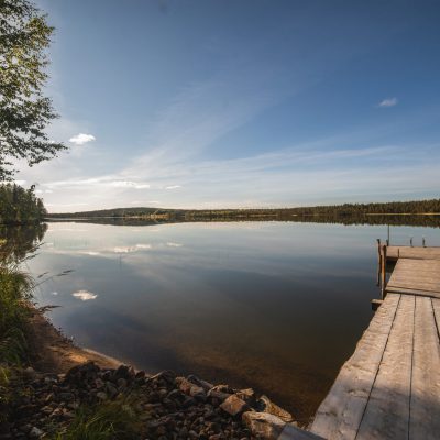 Lake Luosu invites for a refreshing swim in between your sauna session  | Photo Heikki Sulander